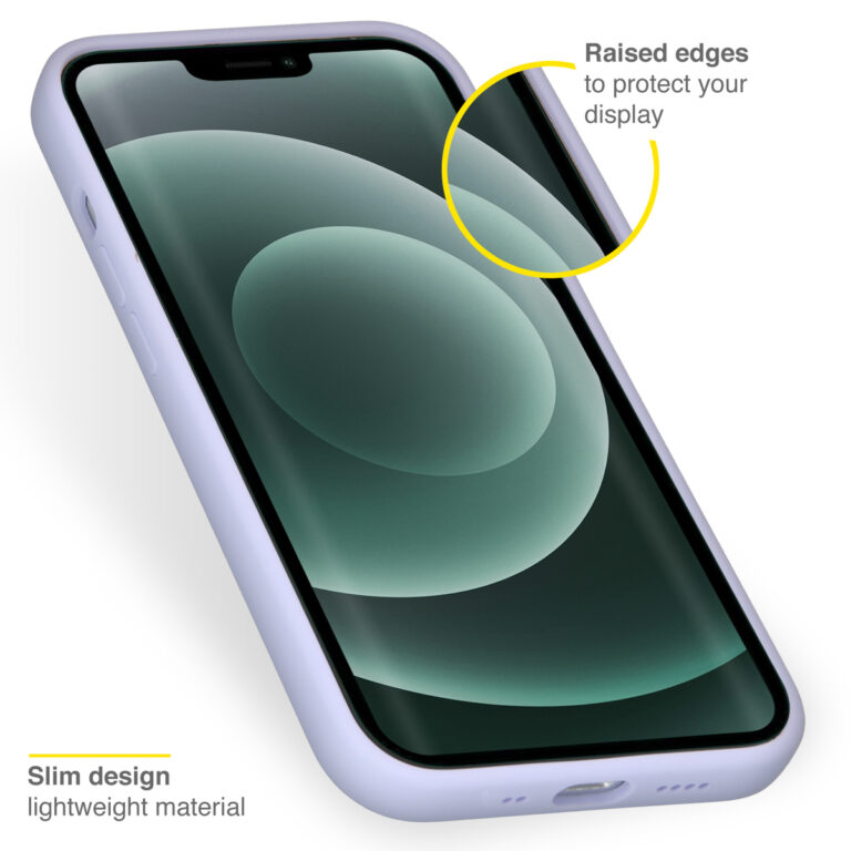 Accezz Liquid Silicone Backcover Apple iPhone 13 Mini - Paars - Afbeelding 3