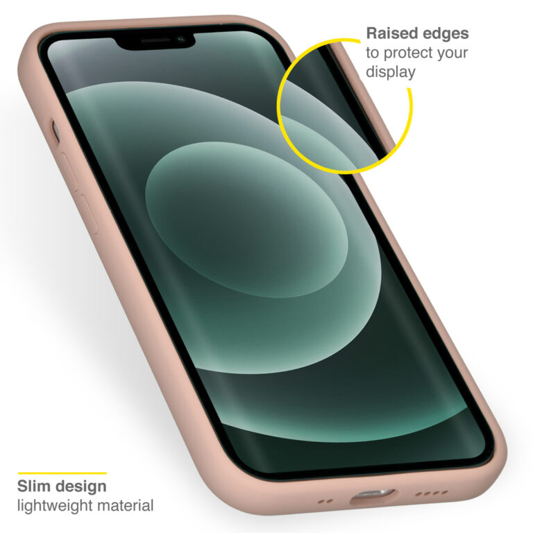Accezz Liquid Silicone Backcover Apple iPhone 13 Mini - Roze - Afbeelding 3