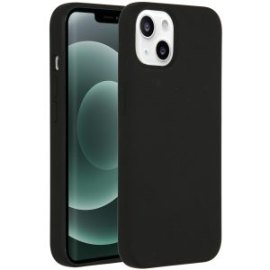 Accezz Liquid Silicone Backcover Apple iPhone 13 Mini - Zwart
