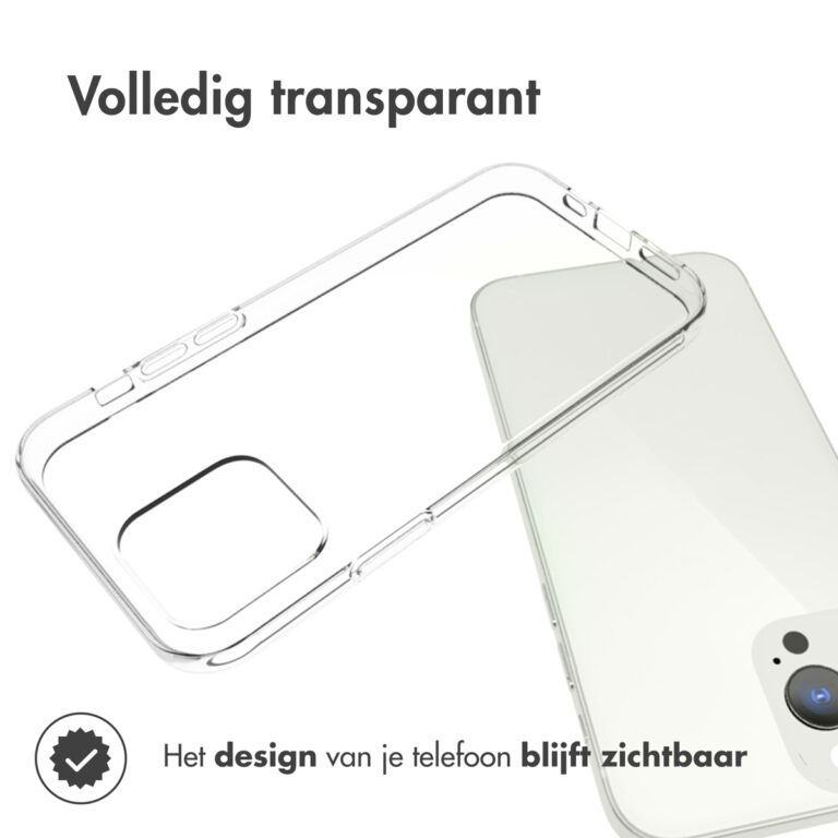 Accezz Clear Backcover Apple iPhone 13 Pro - Transparant - Afbeelding 5