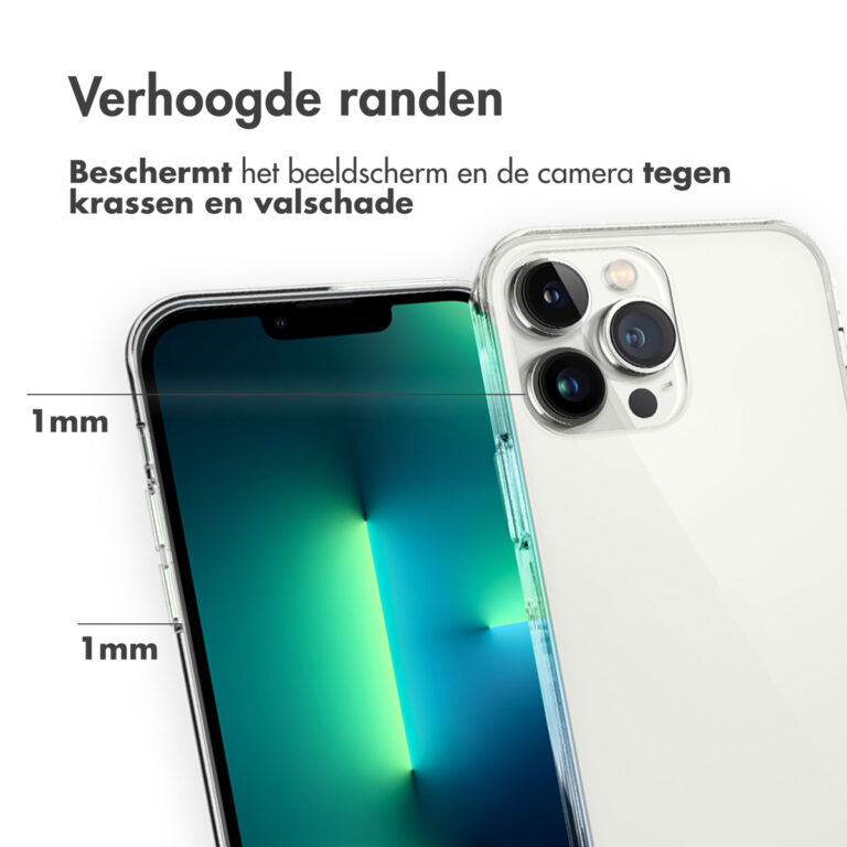 Accezz Clear Backcover Apple iPhone 13 Pro - Transparant - Afbeelding 4