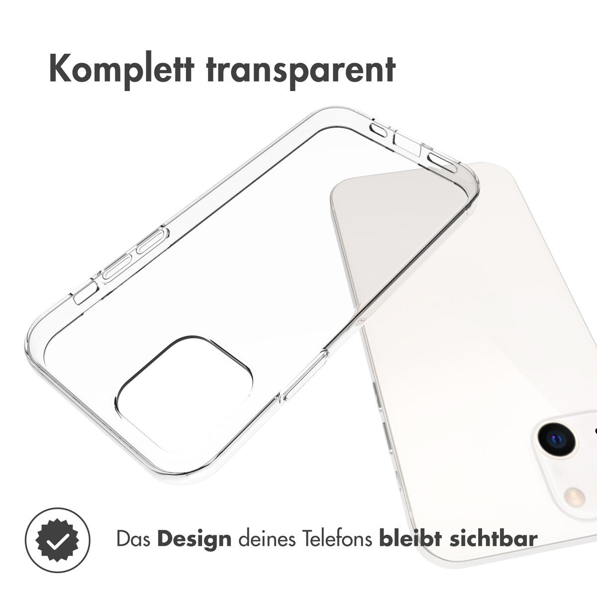 Accezz Clear Backcover Apple iPhone 13 - Transparant - Afbeelding 2