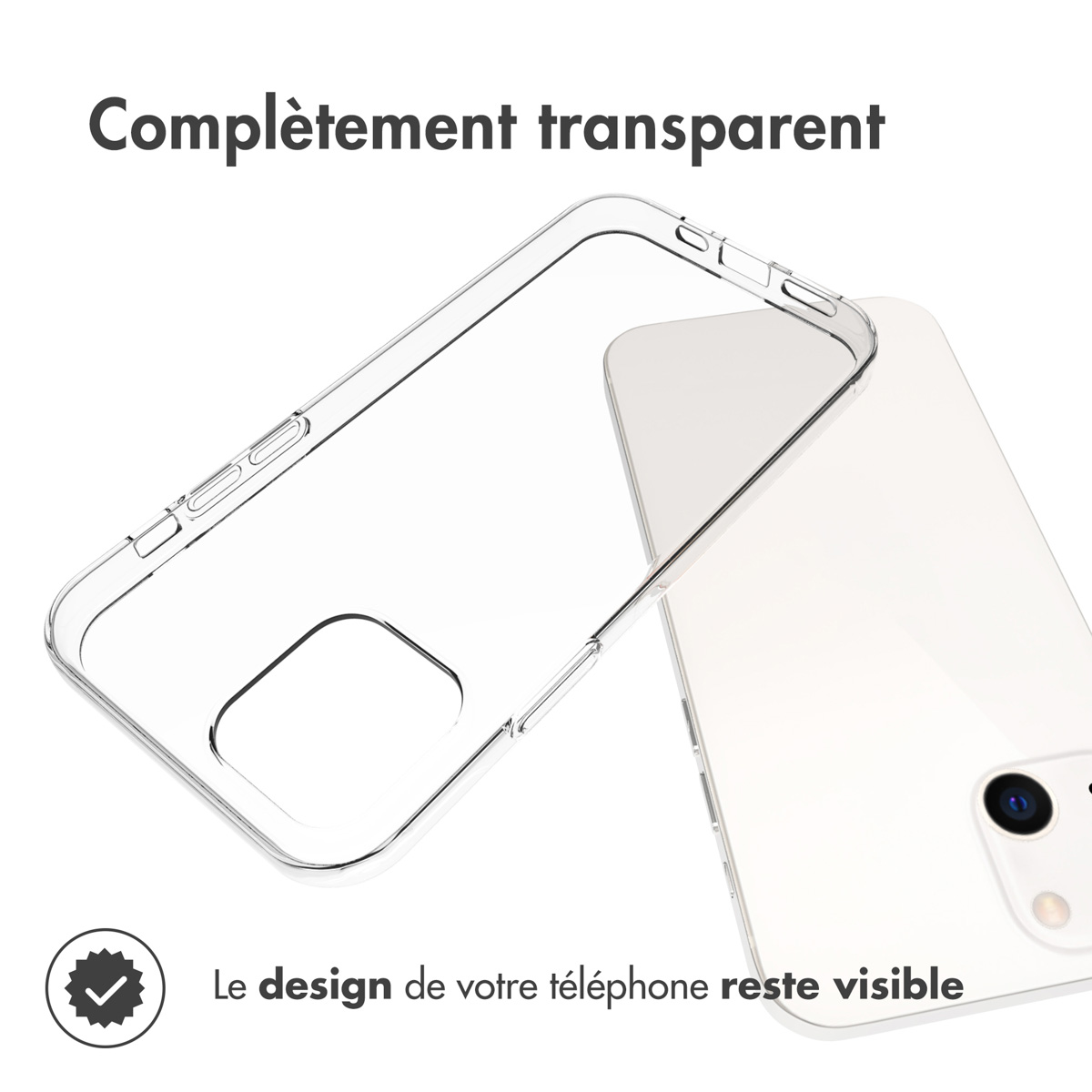 Accezz Clear Backcover Apple iPhone 13 - Transparant - Afbeelding 3