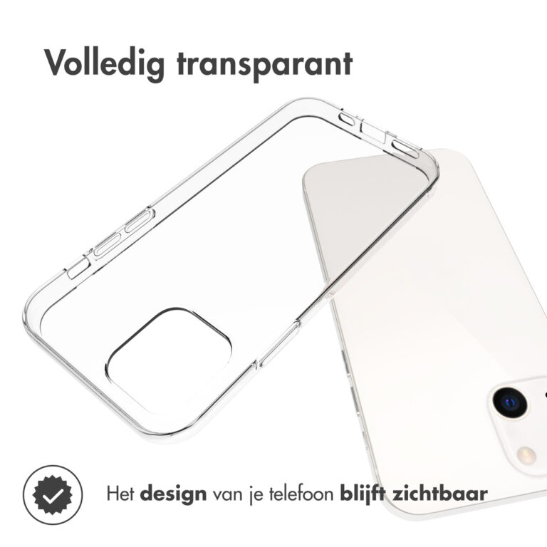 Accezz Clear Backcover Apple iPhone 13 - Transparant - Afbeelding 5