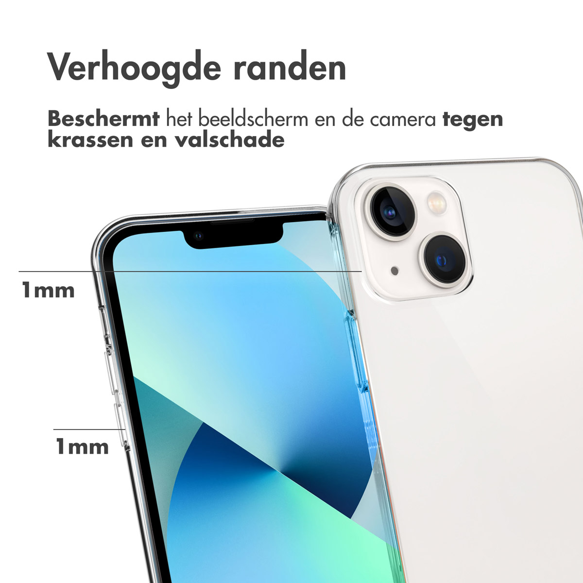 Accezz Clear Backcover Apple iPhone 13 - Transparant - Afbeelding 7