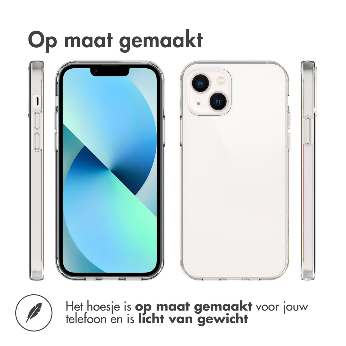 Accezz Clear Backcover Apple iPhone 13 - Transparant - Afbeelding 10