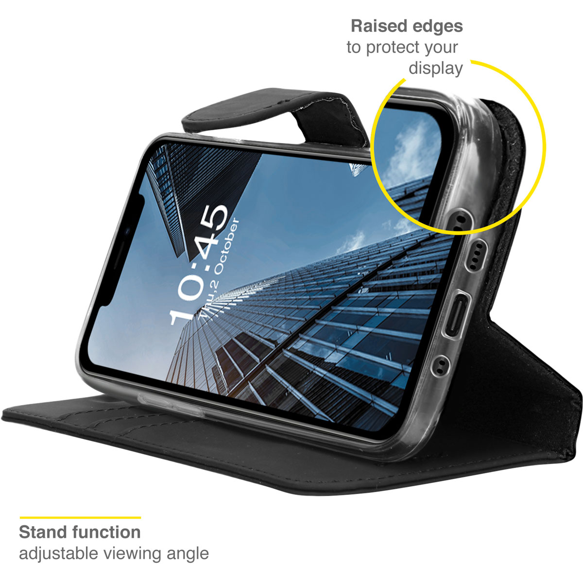 Accezz Wallet Softcase Bookcase Apple iPhone 13 - Zwart - Afbeelding 4