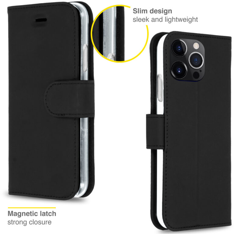 Accezz Wallet Softcase Bookcase Apple iPhone 13 Pro - Zwart - Afbeelding 3