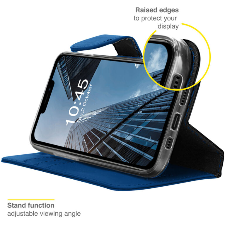 Accezz Wallet Softcase Bookcase Apple iPhone 13 Pro - Donkerblauw - Afbeelding 4