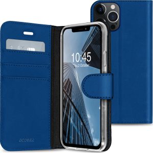 Accezz Wallet Softcase Bookcase Apple iPhone 13 Pro - Donkerblauw