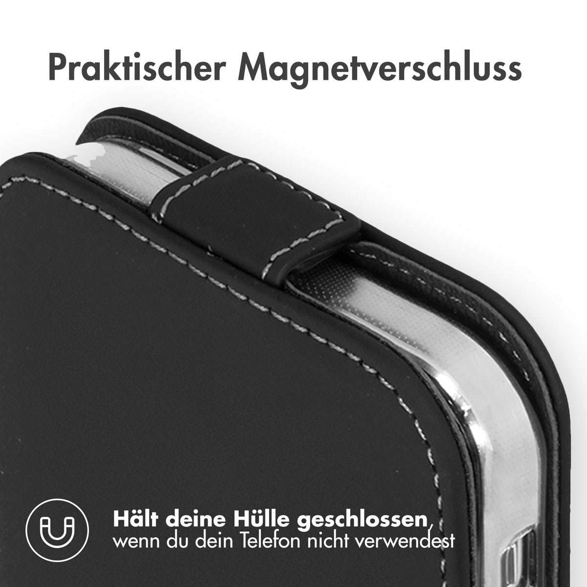 Accezz Flipcase Apple iPhone 13 - Zwart - Afbeelding 7