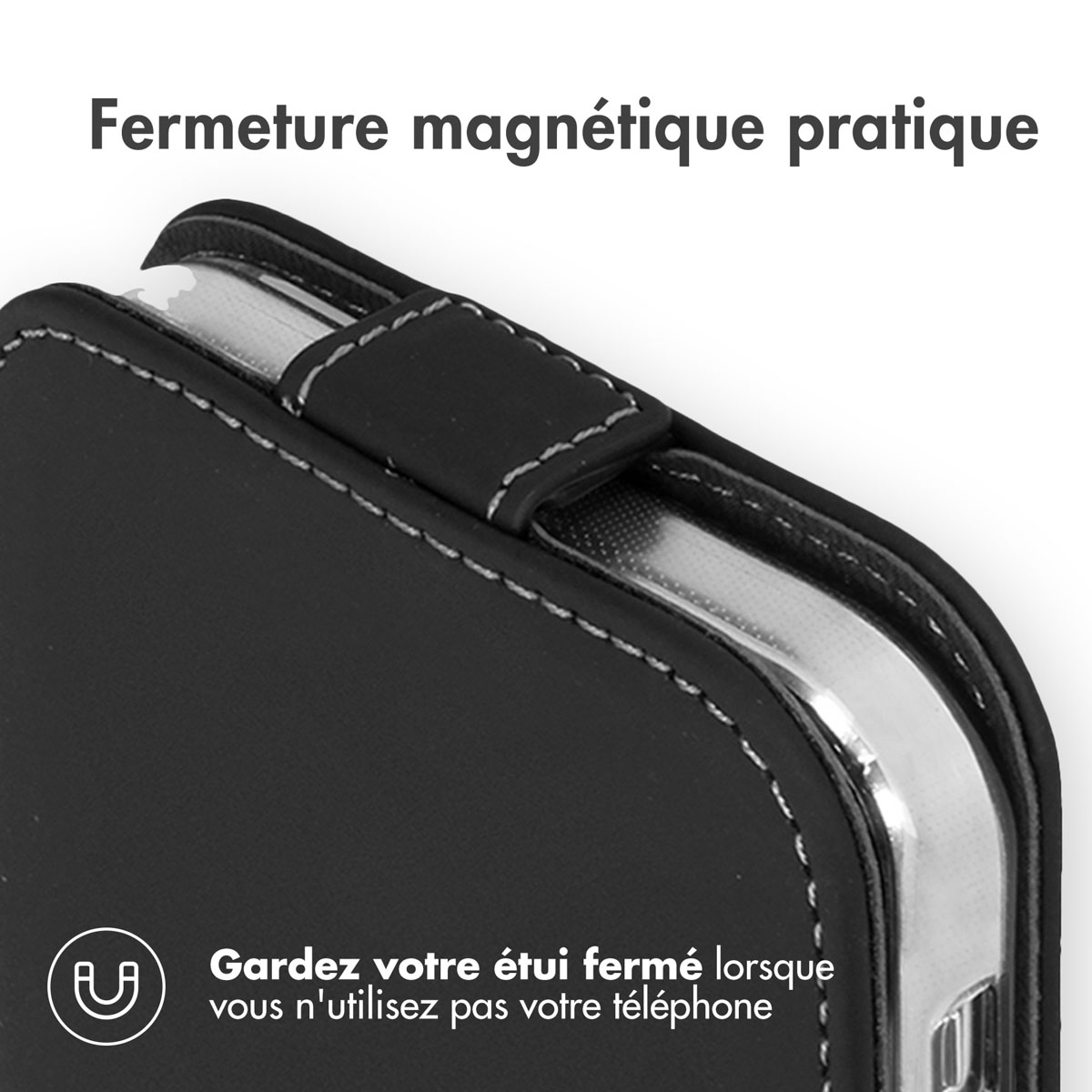 Accezz Flipcase Apple iPhone 13 - Zwart - Afbeelding 5