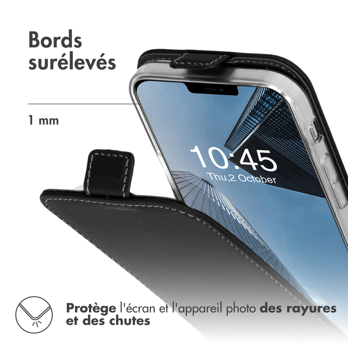 Accezz Flipcase Apple iPhone 13 - Zwart - Afbeelding 4