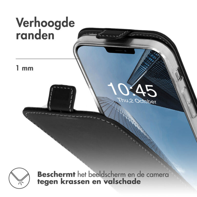 Accezz Flipcase Apple iPhone 13 - Zwart - Afbeelding 2