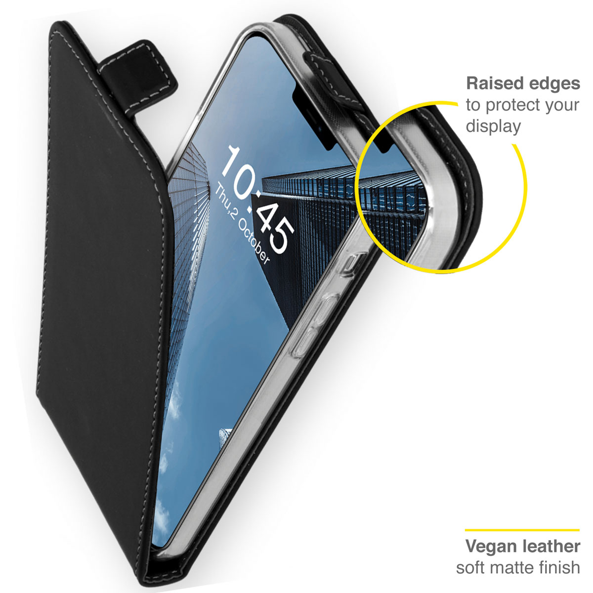 Accezz Flipcase Apple iPhone 13 Pro - Zwart - Afbeelding 3