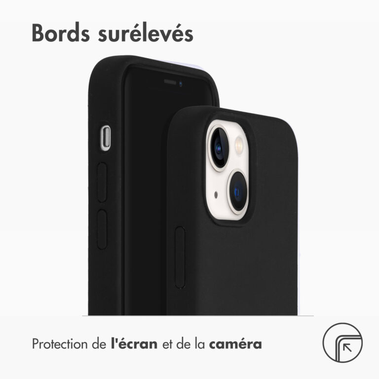 Accezz Liquid Silicone Backcover met MagSafe Apple iPhone 13 Mini - Zwart - Afbeelding 4