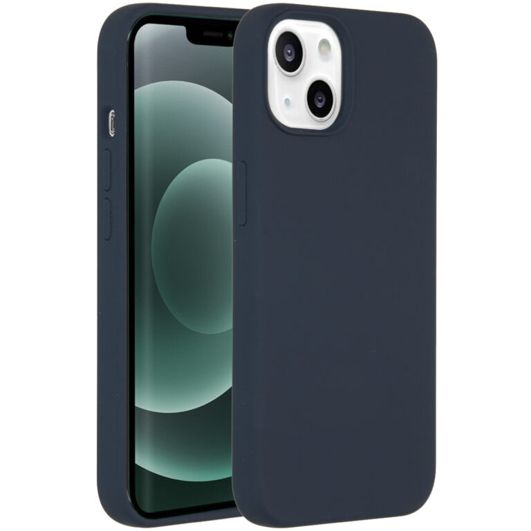 Accezz Liquid Silicone Backcover met MagSafe Apple iPhone 13 Mini - Donkerblauw