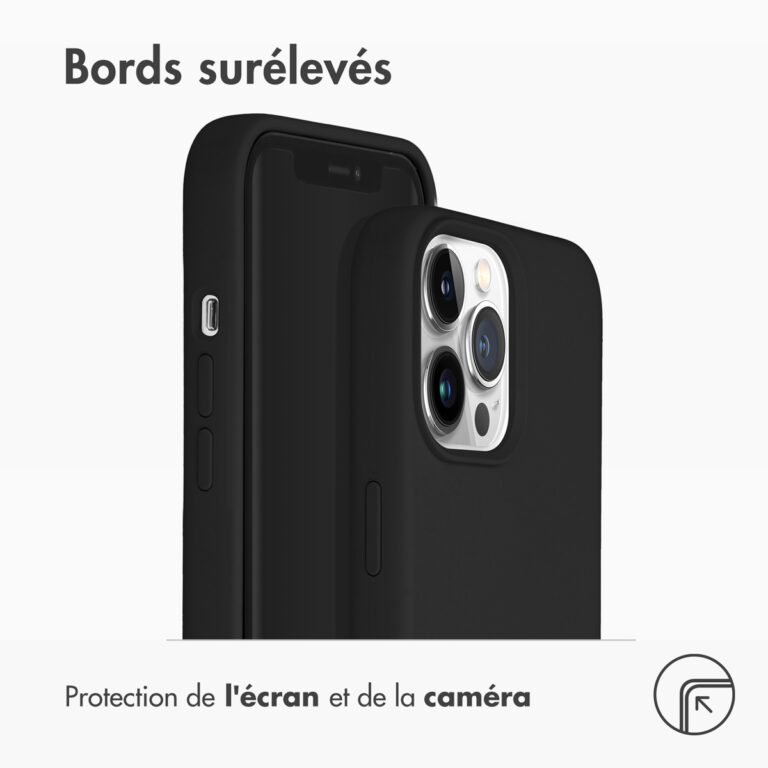 Accezz Liquid Silicone Backcover met MagSafe Apple iPhone 13 Pro Max - Black - Afbeelding 4