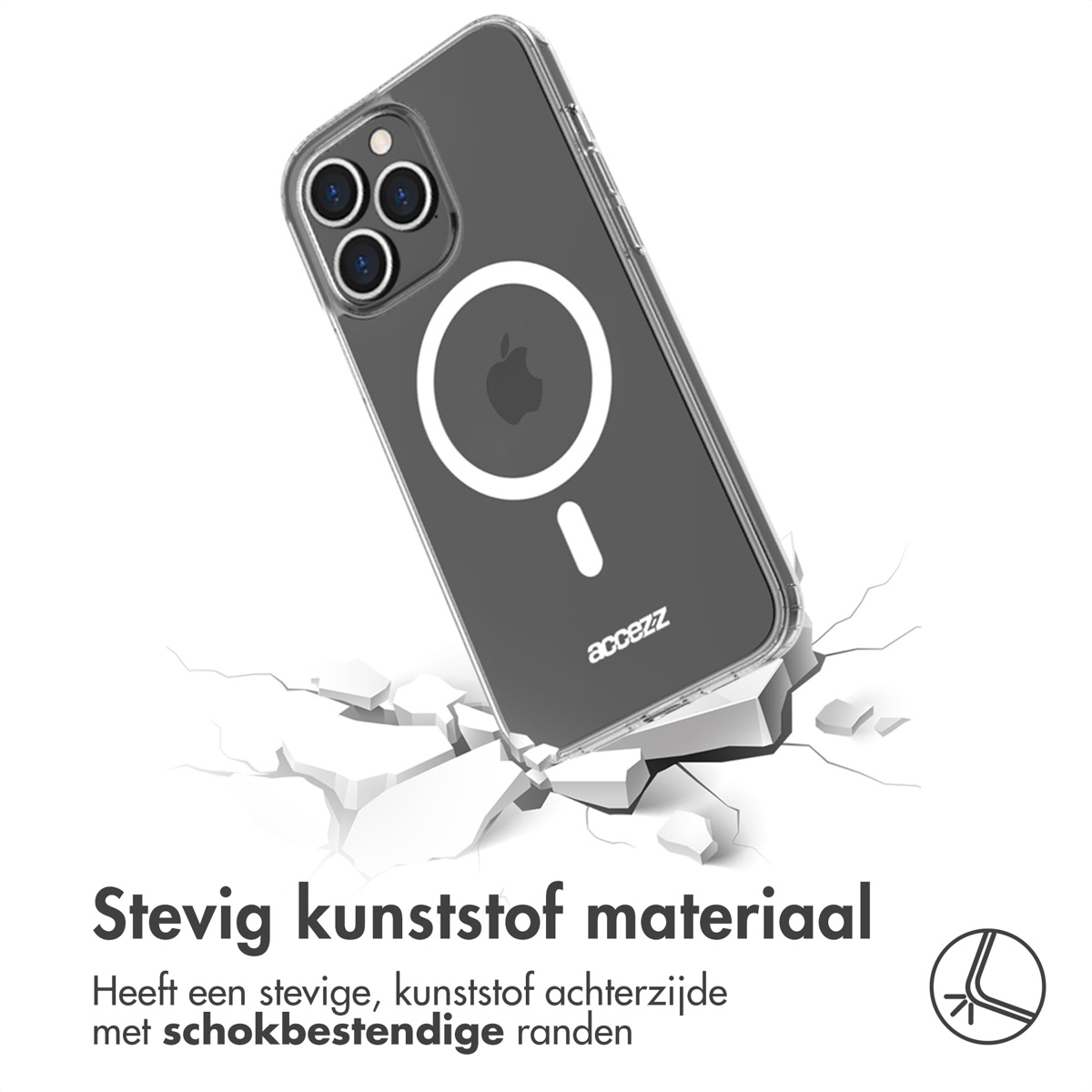 Accezz Clear Backcover met MagSafe Apple iPhone 13 Pro Max - Transparant - Afbeelding 5