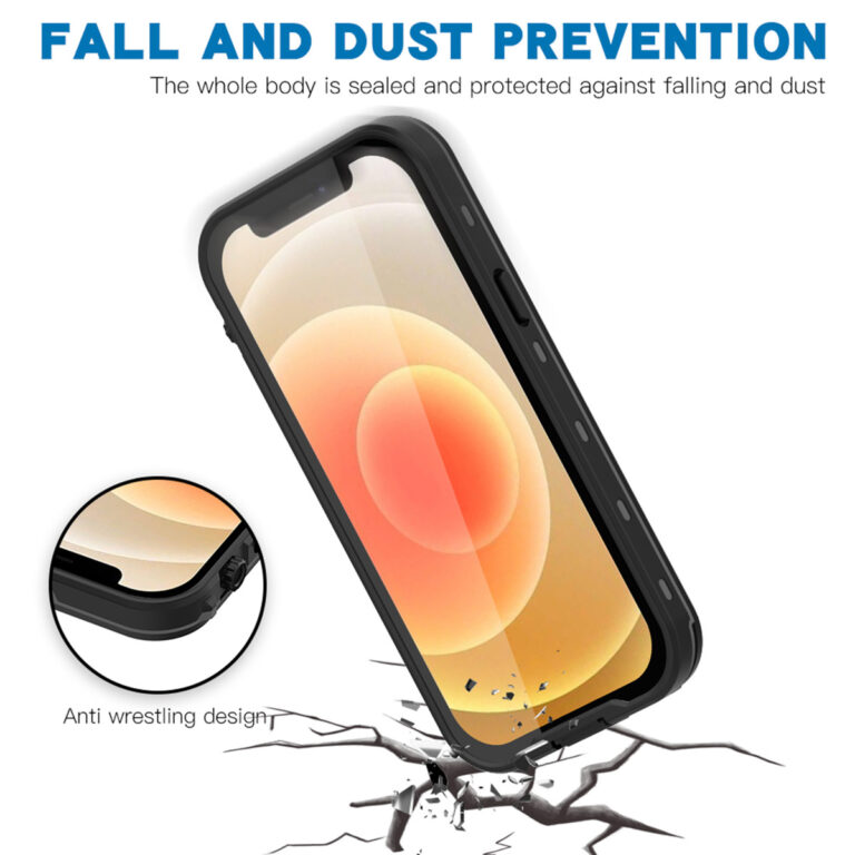 Redpepper Dot Plus Waterproof Backcover Apple iPhone 13 Mini - Zwart - Afbeelding 10
