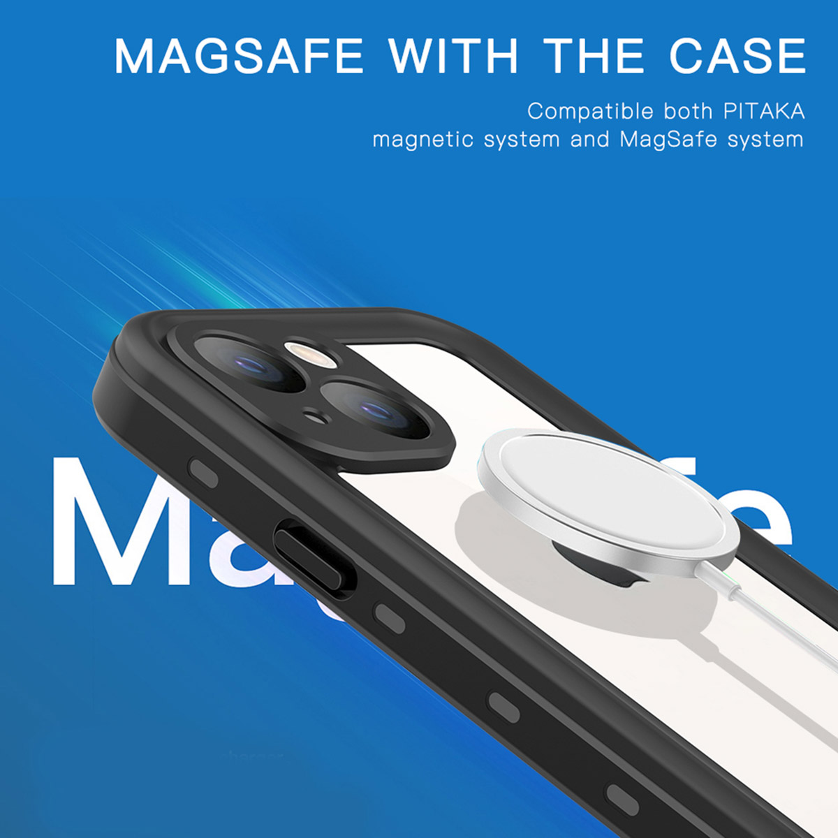 Redpepper Dot Plus Waterproof Backcover Apple iPhone 13 Mini - Zwart - Afbeelding 8