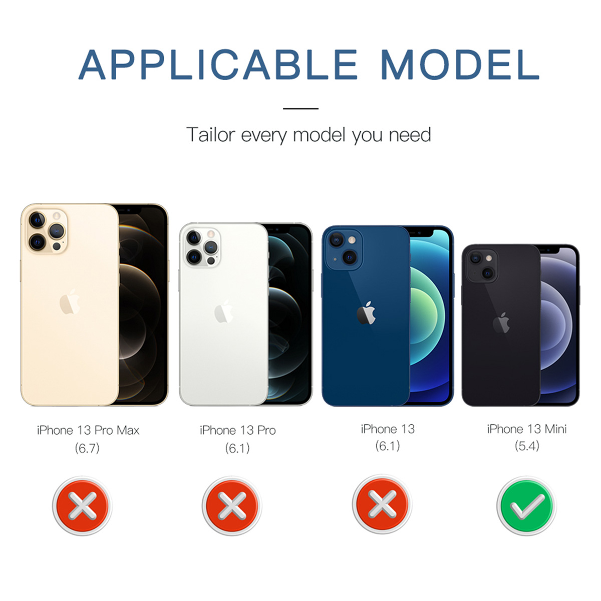 Redpepper Dot Plus Waterproof Backcover Apple iPhone 13 Mini - Zwart - Afbeelding 10