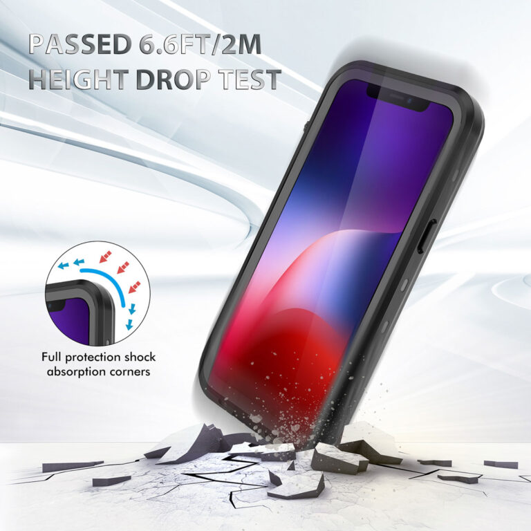 Redpepper Dot Plus Waterproof Backcover Apple iPhone 13 - Zwart - Afbeelding 4