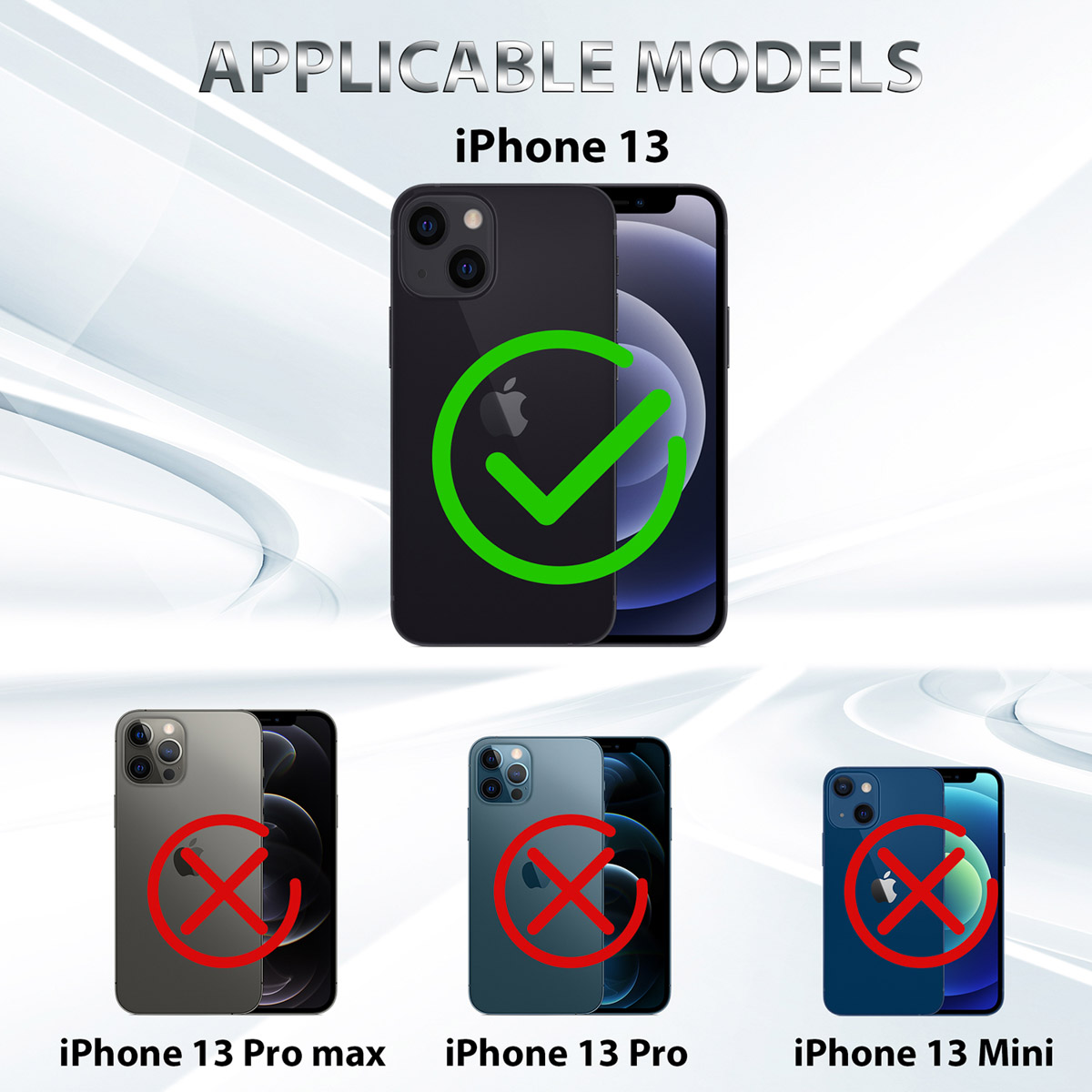 Redpepper Dot Plus Waterproof Backcover Apple iPhone 13 - Zwart - Afbeelding 9