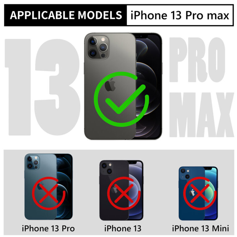 Redpepper Dot Plus Waterproof Backcover Apple iPhone 13 Pro Max - Zwart - Afbeelding 2