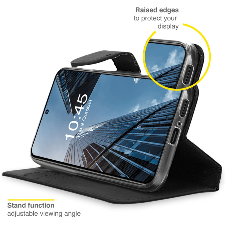 Accezz Wallet Softcase Bookcase Motorola Edge 20 - Zwart - Afbeelding 4