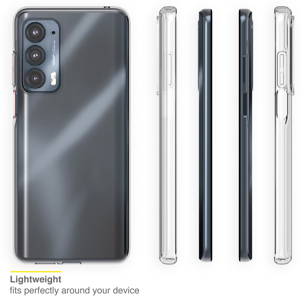 Accezz Clear Backcover Motorola Edge 20 - Transparant - Afbeelding 3