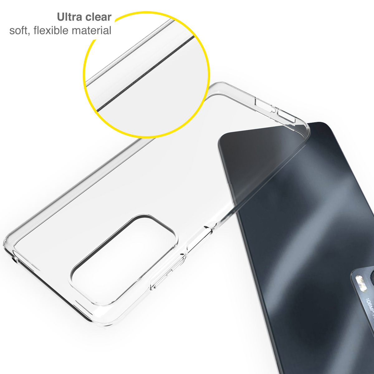 Accezz Clear Backcover Motorola Edge 20 - Transparant - Afbeelding 2