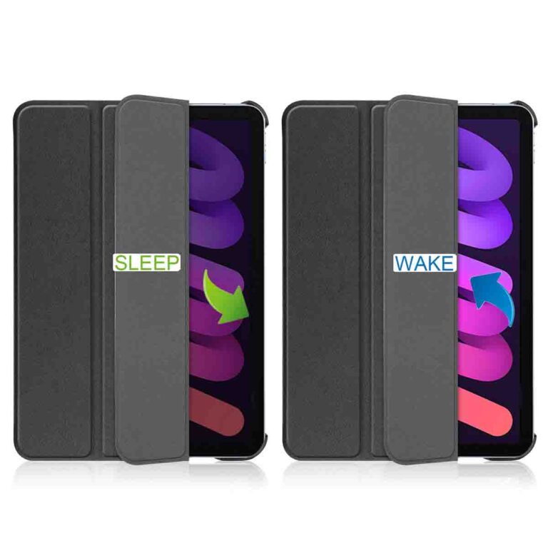 Accezz Trifold Bookcase Apple iPad Mini 7 (2024) / iPad Mini 6 (2021) - Zwart - Afbeelding 5