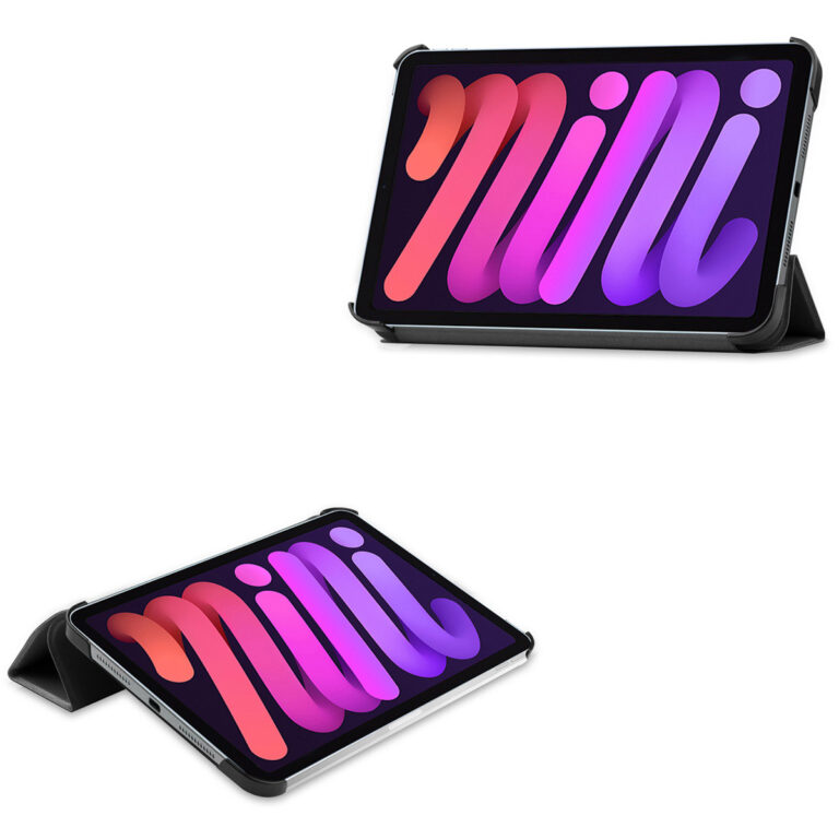 Accezz Trifold Bookcase Apple iPad Mini 7 (2024) / iPad Mini 6 (2021) - Zwart - Afbeelding 4