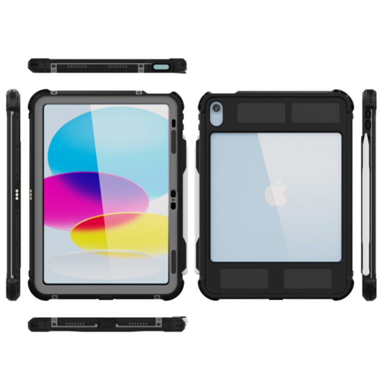 Redpepper Waterproof Backcase Apple iPad 11 (2025) 11 inch / iPad 10 (2022) 10.9 inch - Zwart - Afbeelding 10