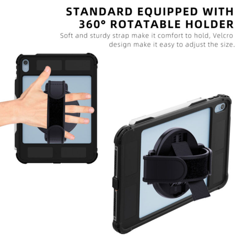 Redpepper Waterproof Backcase Apple iPad 11 (2025) 11 inch / iPad 10 (2022) 10.9 inch - Zwart - Afbeelding 8