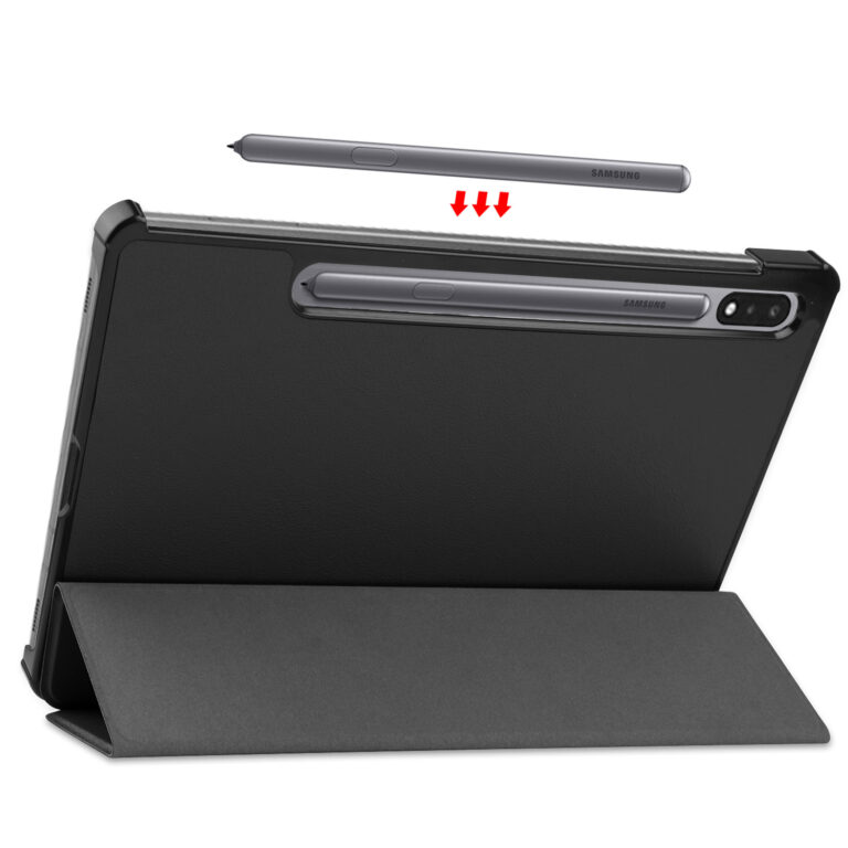 Accezz Trifold Bookcase Samsung Galaxy Tab S8 / S7 - Zwart - Afbeelding 6