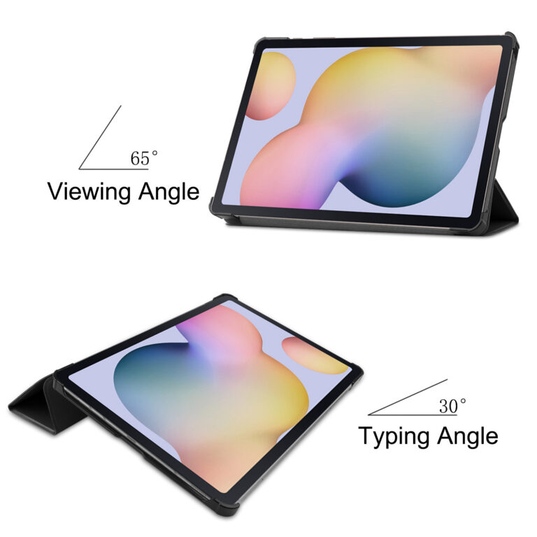 Accezz Trifold Bookcase Samsung Galaxy Tab S8 / S7 - Zwart - Afbeelding 3
