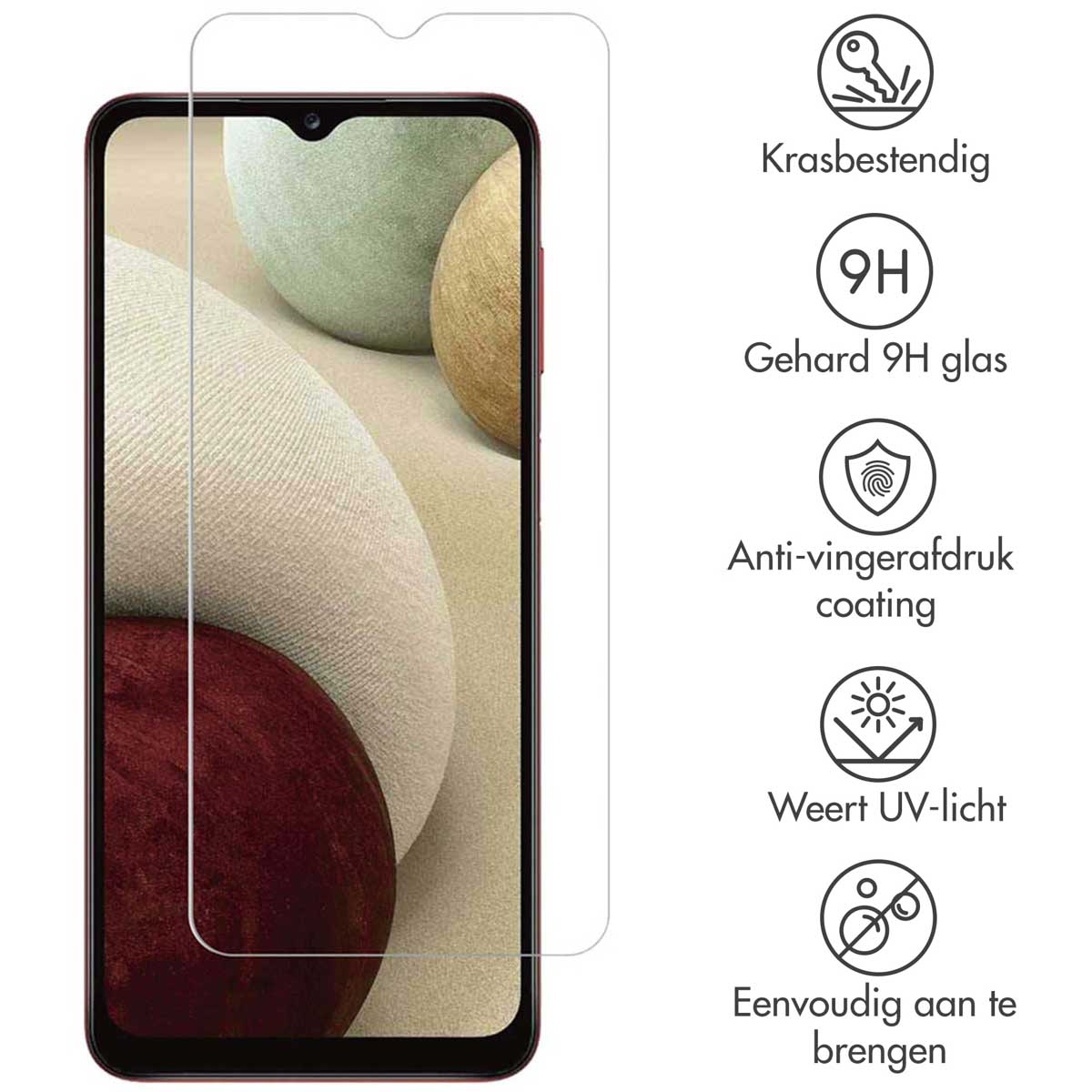 Accezz Gehard Glas Screenprotector Samsung Galaxy A04(s) / A12 / A32 (5G) / A13 (5G/4G) - Afbeelding 6