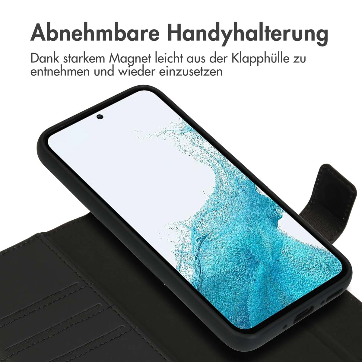 Accezz Premium Leather 2 in 1 Wallet Bookcase Samsung Galaxy A54 (5G) - Zwart - Afbeelding 9