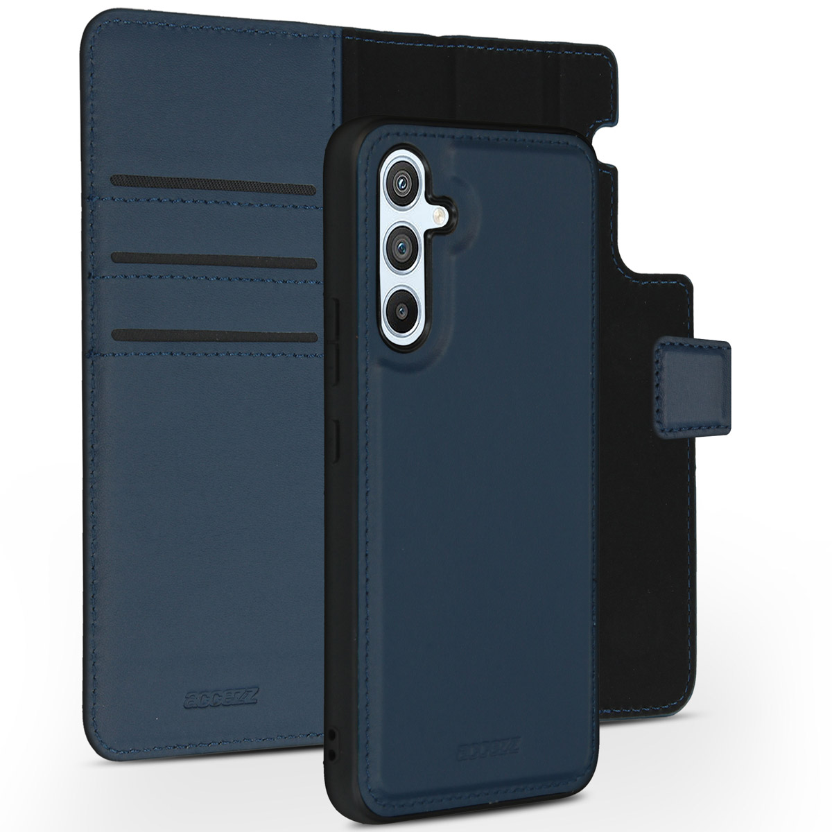 Accezz Premium Leather 2 in 1 Wallet Bookcase Samsung Galaxy A54 (5G) - Donkerblauw - Afbeelding 2