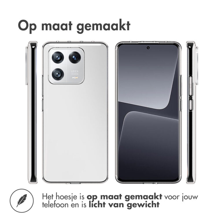 Accezz Clear Backcover Xiaomi 13 Pro - Transparant - Afbeelding 4