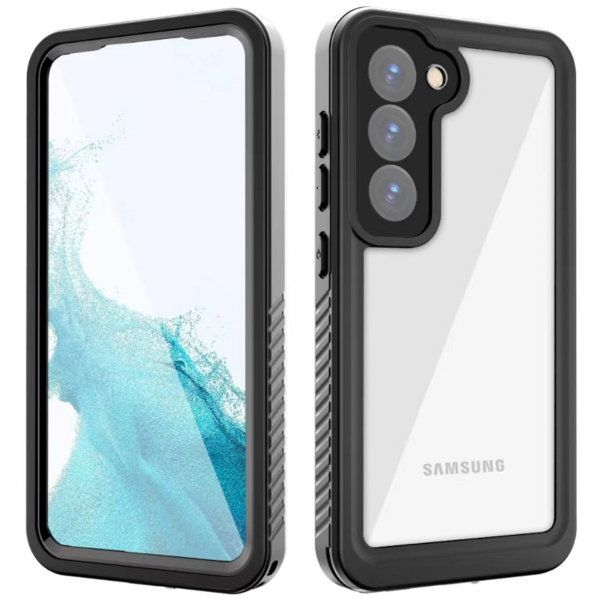 Redpepper Dot Plus Waterproof Backcover Samsung Galaxy S23 - Zwart - Afbeelding 2