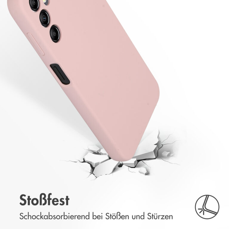 Accezz Liquid Silicone Backcover Samsung Galaxy A14 (5G) - Roze - Afbeelding 9