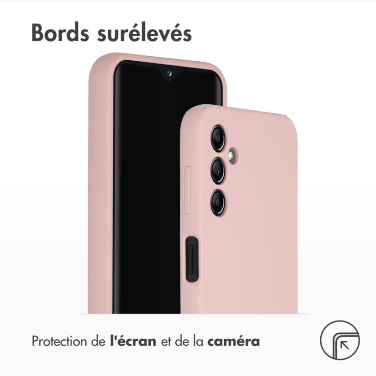 Accezz Liquid Silicone Backcover Samsung Galaxy A14 (5G) - Roze - Afbeelding 5