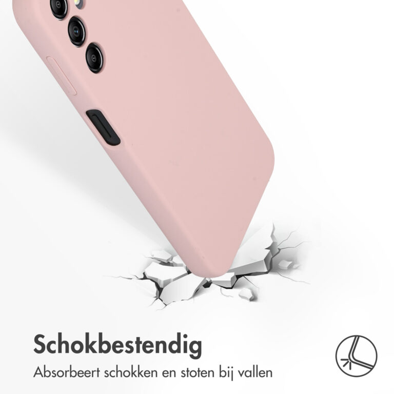 Accezz Liquid Silicone Backcover Samsung Galaxy A14 (5G) - Roze - Afbeelding 3