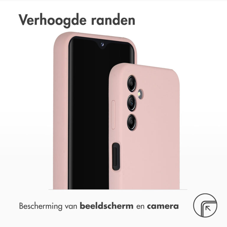 Accezz Liquid Silicone Backcover Samsung Galaxy A14 (5G) - Roze - Afbeelding 2