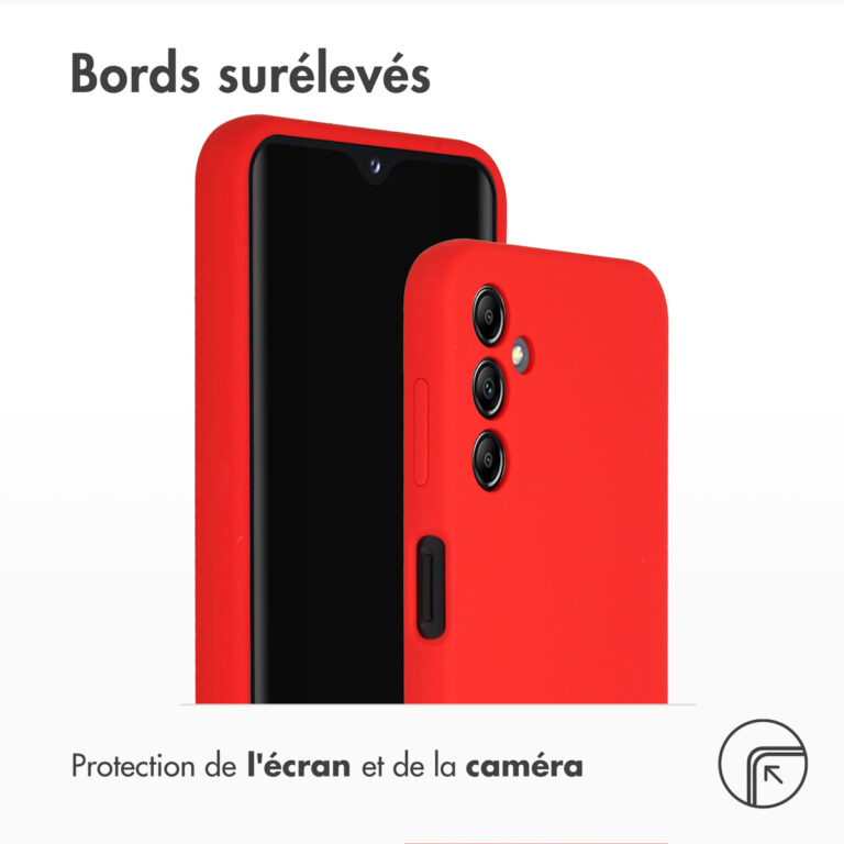 Accezz Liquid Silicone Backcover Samsung Galaxy A14 (5G) - Rood - Afbeelding 6