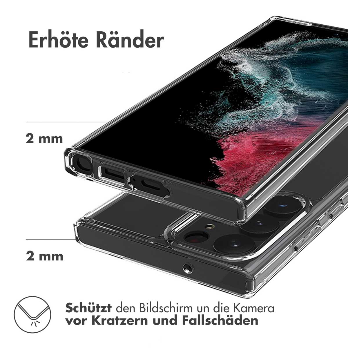 Accezz Xtreme Impact Backcover Samsung Galaxy S23 Ultra - Transparant - Afbeelding 7