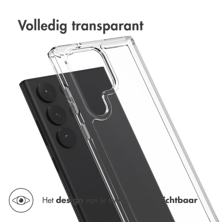 Accezz Xtreme Impact Backcover Samsung Galaxy S23 Ultra - Transparant - Afbeelding 8
